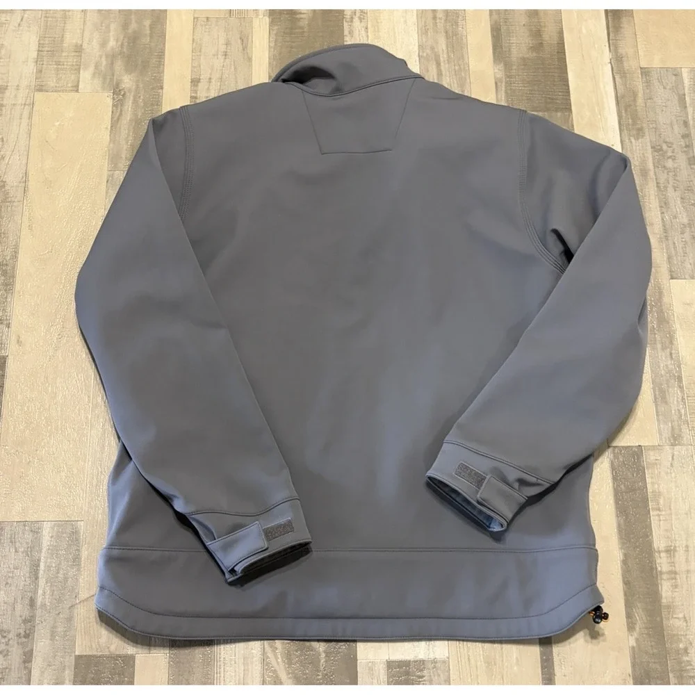 Carhartt Mens XL Crowley Softshell Jacket Rain Defender Charcoal Gray Outdoor